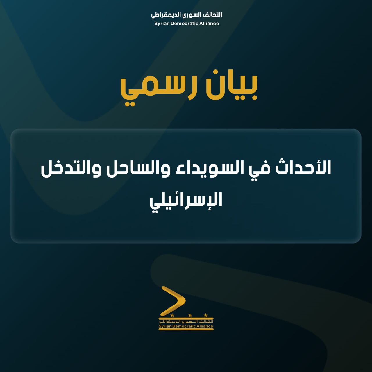 Read more about the article الأحداث في السويداء والساحل والتدخل الإسرائيلي
